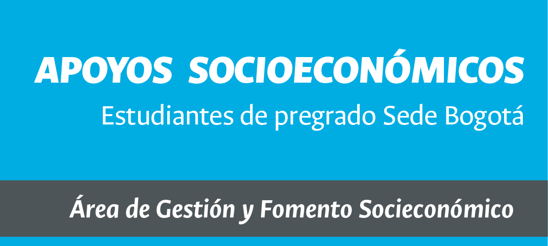 Apoyos socioeconómicos estudiantiles para pregrado – Sede Bogotá