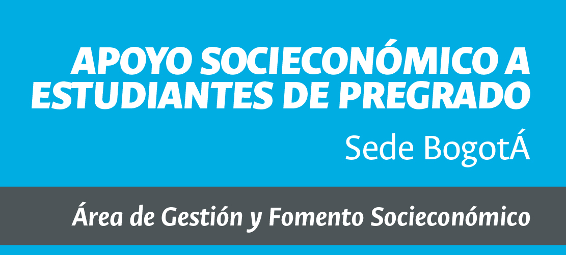 Convocatoria Apoyos socioeconómicos estudiantiles para pregrado – Sede Bogotá