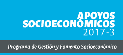 Convocatoria para Apoyos Socioeconómicos y cronograma de corresponsabilidad 2017-3