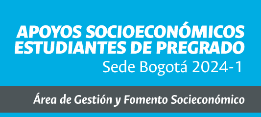 Apoyos socioeconómicos estudiantiles pregrado – Sede Bogotá 2024-01