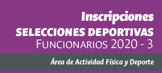 002 Convocatoria Selecciones deportivas institucionales: Funcionarios 2020-3